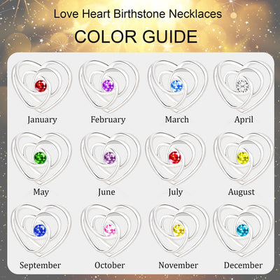 18K White Gold Plated Love Heart Necklaces for Women CZ S925 Sterling Silver October Birthstone Necklace with Pink Tourmaline Birthday Jewelry Gifts Ideas Mom Wife Girlfriend Tween Teen Age