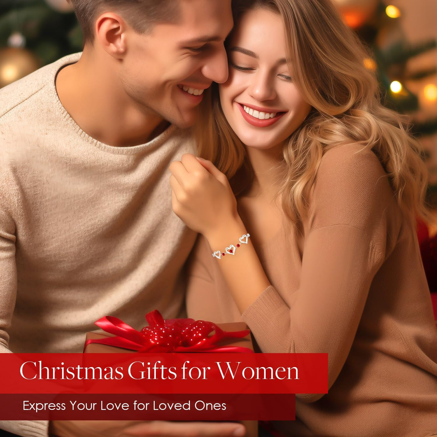 Elegant Forever Love Heart Charm Link Bracelet for Women - A Stunning 925 Sterling Silver Birthstone Gift for Mother’s Day, Anniversaries, Christmas, and Birthdays